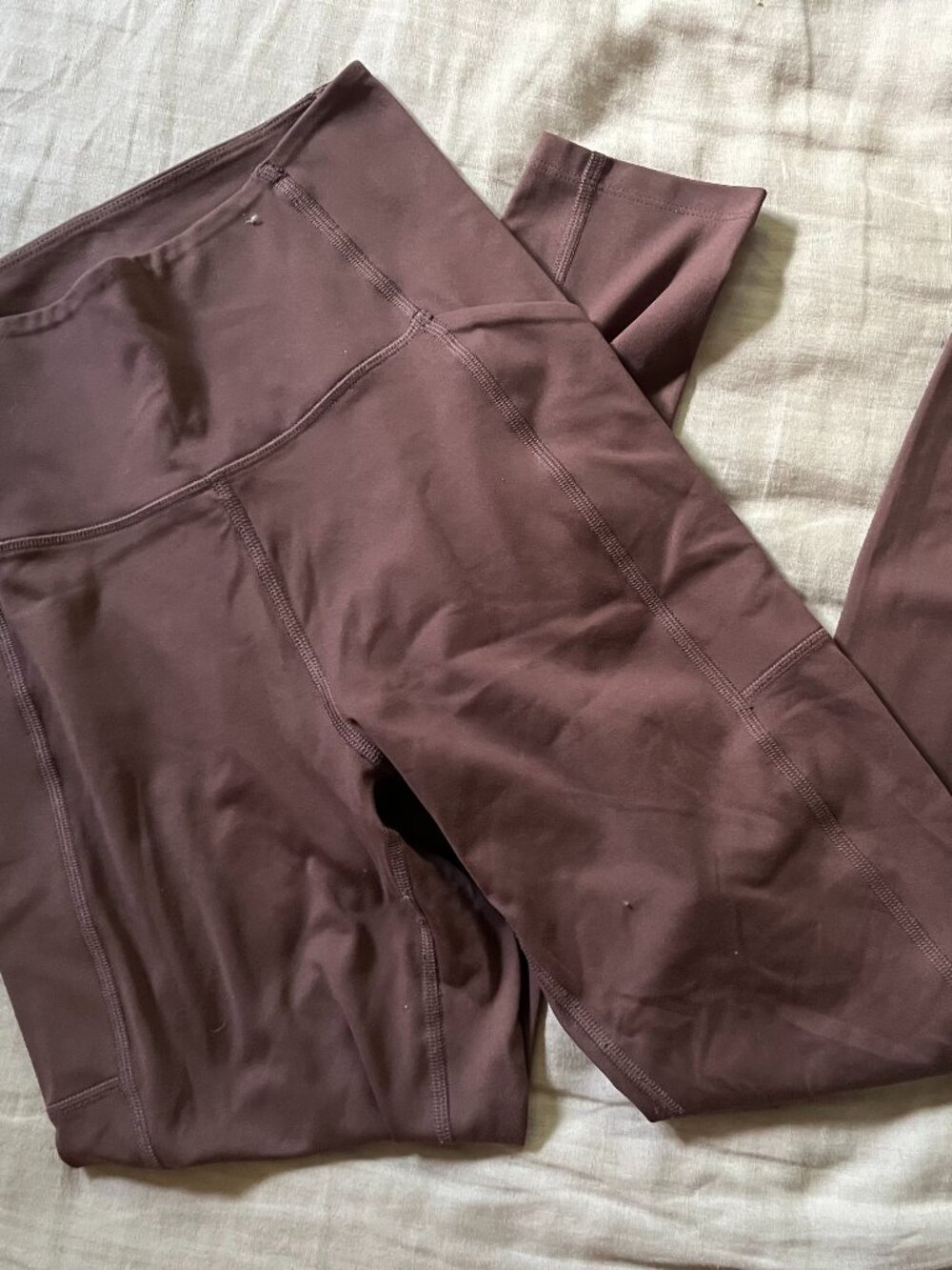 Girlfriend Collective Mauve Leggings with Pockets